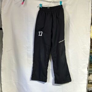 Navy Bauer warmup pants sz youth small